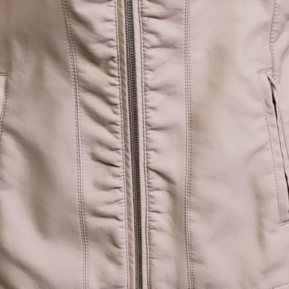 Baccini - Faux Leather Jacket - Light Pink - Size Medium - NWT - Picture 3 of 12